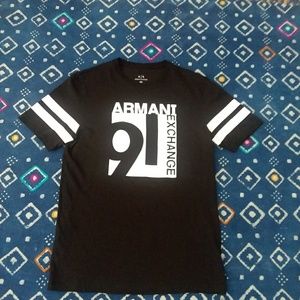 Armani Exchange  black short sleeve Tshirt